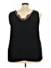 Halogen 100% Polyester Black Tank Top Size 3X - photo 2