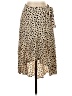 Aqua 100% Viscose Animal Print Tan Casual Skirt Size XS - photo 1