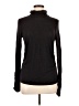 Ecru Solid Black Turtleneck Sweater Size L - photo 1