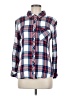 Rails 100% Rayon Plaid Blue Long Sleeve Button-Down Shirt Size M - photo 1