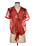 Unbranded Red Short Sleeve Blouse Size XS - photo 1