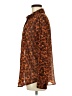 ASOS 100% Polyester Animal Print Brown Long Sleeve Blouse Size 8 - photo 5