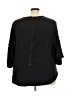 Lane Bryant 100% Polyester Black 3/4 Sleeve Top Size 26 - 28 Plus - photo 2