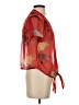 Unbranded Red Short Sleeve Blouse Size XS - photo 4