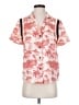 Scotch & Soda 100% Polyester Tropical Pink Short Sleeve Blouse Size XS (0) - photo 1