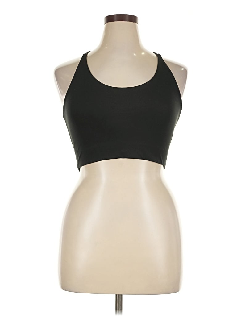 Pre-owned Girlfriend Collective Tank Top Black Halter Neckline Tops