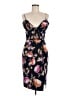 Nicholas 100% Silk Floral Black Cocktail Dress Size 6 - photo 1