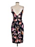 Nicholas 100% Silk Floral Black Cocktail Dress Size 6 - photo 2