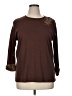 Assorted Brands 100% Cotton Brown 3/4 Sleeve Top Size 1X - photo 1