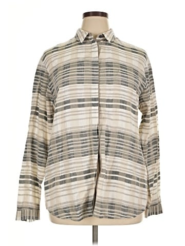 Lafayette 148 New York Long Sleeve Button-Down Shirt (view 1)