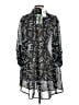 Hot Topic 100% Polyester Paisley Black Long Sleeve Blouse Size 2X (2) - photo 2