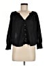 Rails Black 3/4 Sleeve Blouse Size M - photo 1