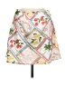 Beginning Boutique 100% Polyester Tropical White Yellow Casual Skirt Size 6 - photo 1