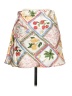 Beginning Boutique 100% Polyester Tropical White Yellow Casual Skirt Size 6 - photo 2