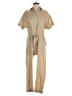 Enza Costa 100% Cotton Solid Tan Jumpsuit Size XS (0) - photo 1