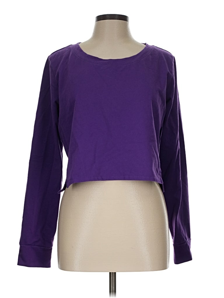 Pre-owned Lucy Long Sleeve T-shirt In Purple