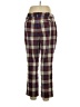 Lands' End Plaid Brown Casual Pants Size 14 - photo 2