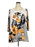 JM Collection Gray 3/4 Sleeve Top Size 2X - photo 1