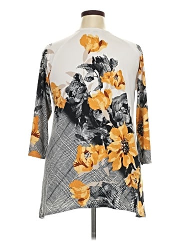 JM Collection 3/4 Sleeve Top (view 2)