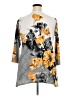 JM Collection Gray 3/4 Sleeve Top Size 2X - photo 2