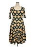 Lularoe Argyle Yellow Casual Dress Size 22 - 24 - photo 1