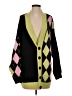 Collusion Argyle Black Cardigan Size XS - photo 1
