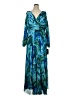 Xscape 100% Polyester Floral Blue Casual Dress Size 16W - photo 1