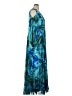 Xscape 100% Polyester Floral Blue Casual Dress Size 16W - photo 4