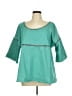 Unbranded Teal 3/4 Sleeve Top Size M - photo 1