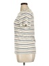 Gap 100% Cotton Stripes Ivory Short Sleeve Turtleneck Size XL (tall) - photo 5