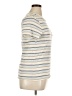 Gap 100% Cotton Stripes Ivory Short Sleeve Turtleneck Size XL (tall) - photo 4