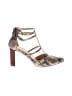 Adrienne Vittadini Animal Print Ivory Heels Size 8 1/2 - photo 1