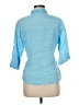 Assorted Brands Blue 3/4 Sleeve Button-Down Shirt Size M - photo 2