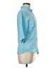 Assorted Brands Blue 3/4 Sleeve Button-Down Shirt Size M - photo 4