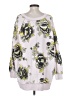 Free People 100% Cotton Floral Gray Pullover Sweater Size S - photo 2
