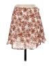 Le Lis 100% Polyester Floral Orange Casual Skirt Size S - photo 1