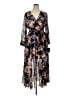 Alexa B 100% Polyester Print Black Cocktail Dress Size 14 - photo 1