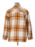 HFX Plaid Orange 3/4 Sleeve Blouse Size XL - photo 2