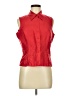 ICE 100% Polyester Red Sleeveless Blouse Size M - photo 1