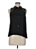 Equipment 100% Silk Black Sleeveless Silk Top Size M - photo 1