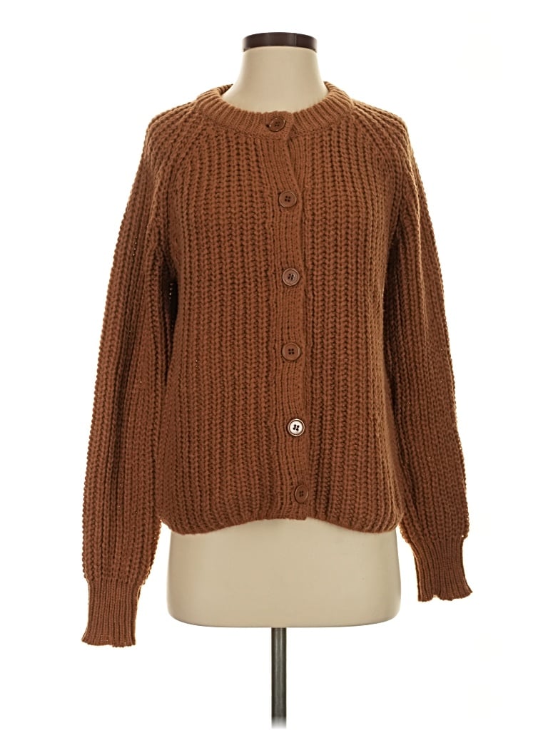Unbranded Cardigan Sweater In Brown