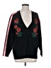 Sandro Floral Black Pullover Sweater Size Sm (1) - photo 1