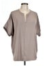 Zenana Gray Short Sleeve Blouse Size L - photo 1