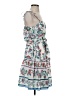 Julia Jordan 100% Polyester Floral White Casual Dress Size S - photo 4