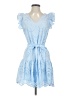 Sam Edelman 100% Cotton Blue Cocktail Dress Size 2 - photo 1