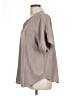 Zenana Gray Short Sleeve Blouse Size L - photo 5