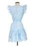 Sam Edelman 100% Cotton Blue Cocktail Dress Size 2 - photo 2
