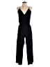 Parker 100% Silk Solid Black Jumpsuit Size XS - photo 1