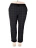 Ann Taylor LOFT Plaid Gray Casual Pants Size XXL - photo 1
