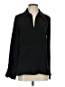 Theory 100% Silk Black Long Sleeve Silk Top Size P (petite) - photo 1